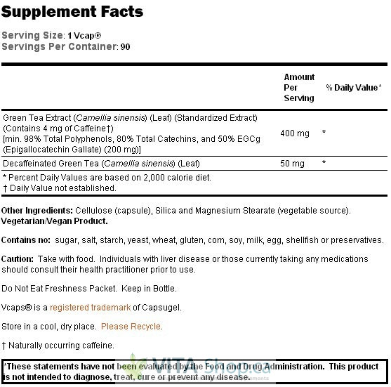 NOW EGCg 400 mg 